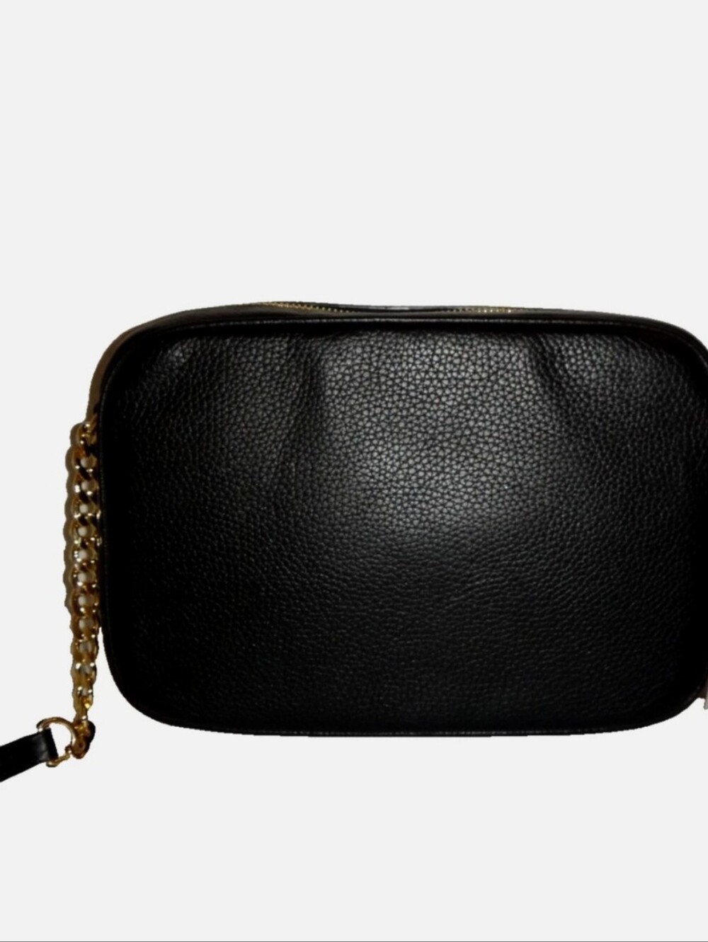 Michael Kors Fulton Large Black Pebbled Leather Crossbody Bag - Picture 3 of 9